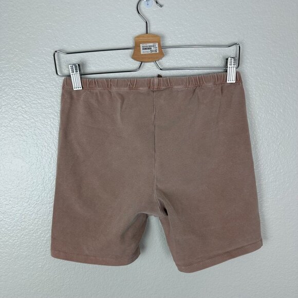 Skims Outdoor Bike Shorts XL Neutral Beige Pull On Athleisure Stretch - Picture 5 of 6